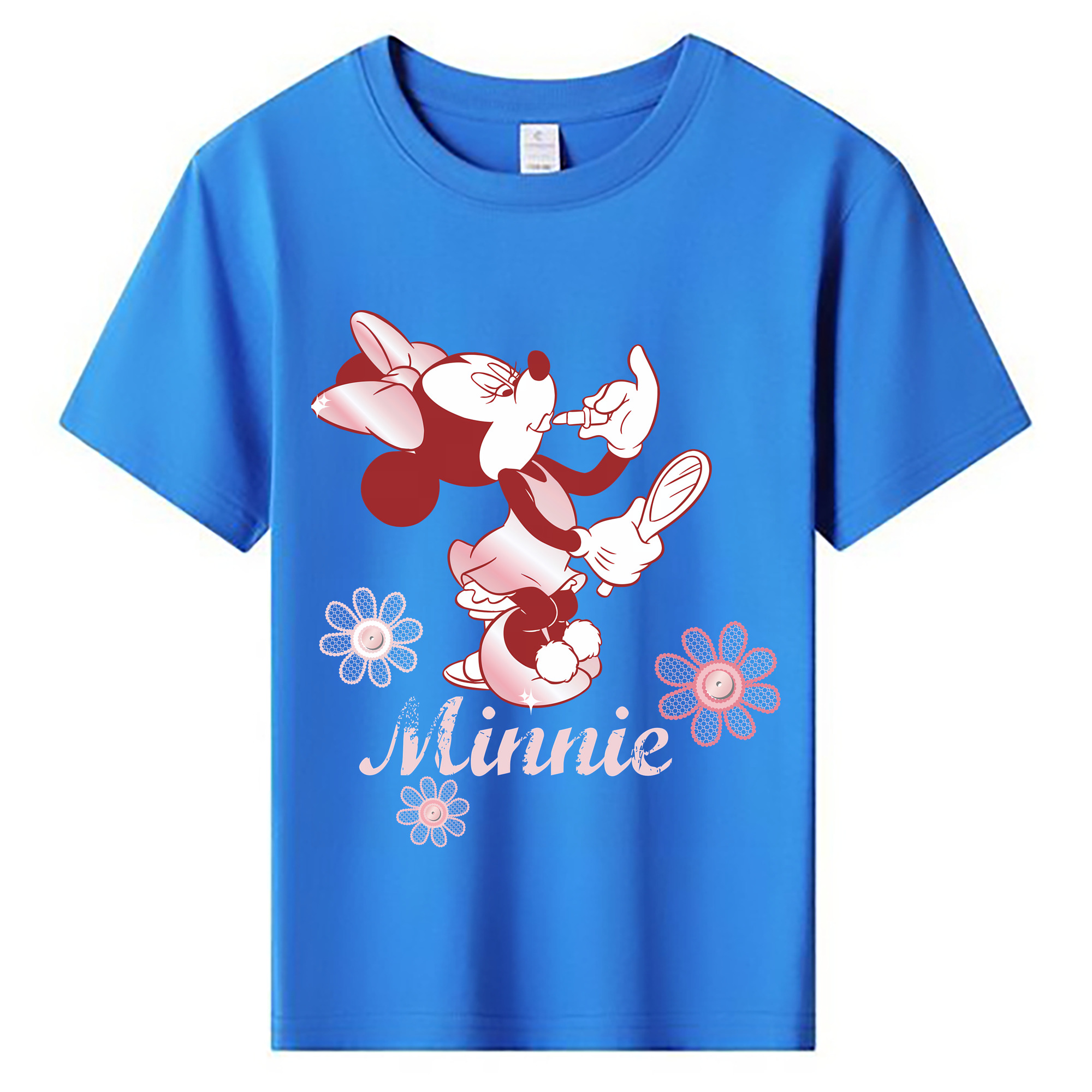 ミッキーマウス Mickey Mouse 綿100％キッズTシャツ（フロントプリント）